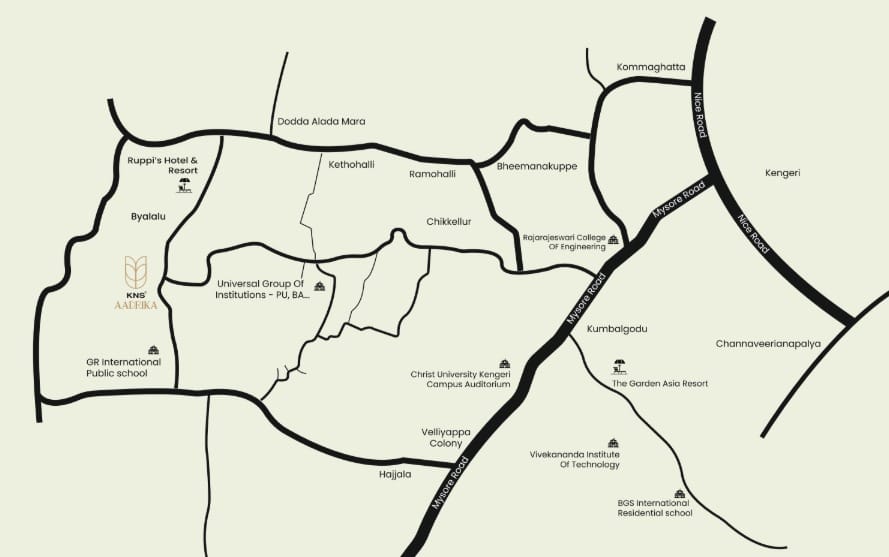 Aadrika location map