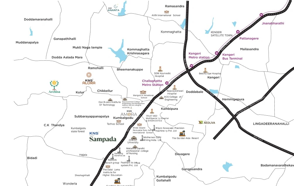 Sampada location map